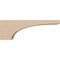 Ekena Millwork 5"W x 30"D x 10"H Thin Stockport Rough Cedar Woodgrain TimberThane Corbel, Primed Tan CORUR05X30X10STORCPR - alternate 2